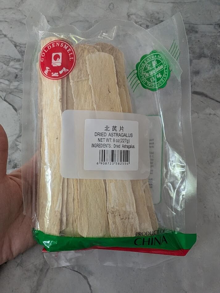 a bag of astragalus