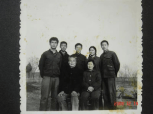 my mom as a teenager with her family