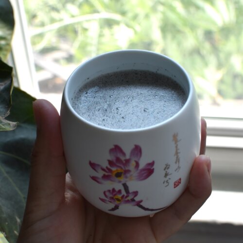 black sesame latte