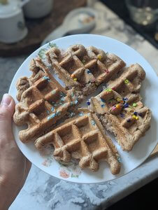 sprinkle waffles