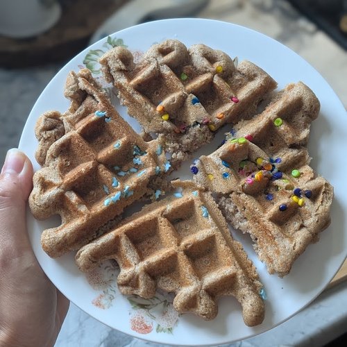 sprinkle waffles